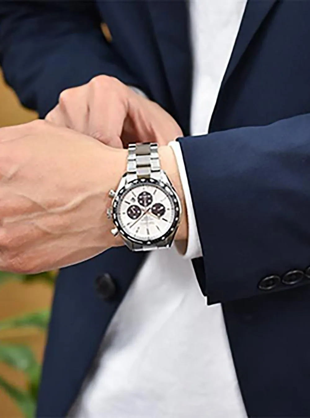 SEIKO SELECTION SOLAR CHRONOGRAPH PANDA SBPY165 JAPAN MOV'T JDM