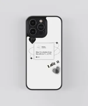Seventeen Shadow Spotify Glass Phone Case Cover