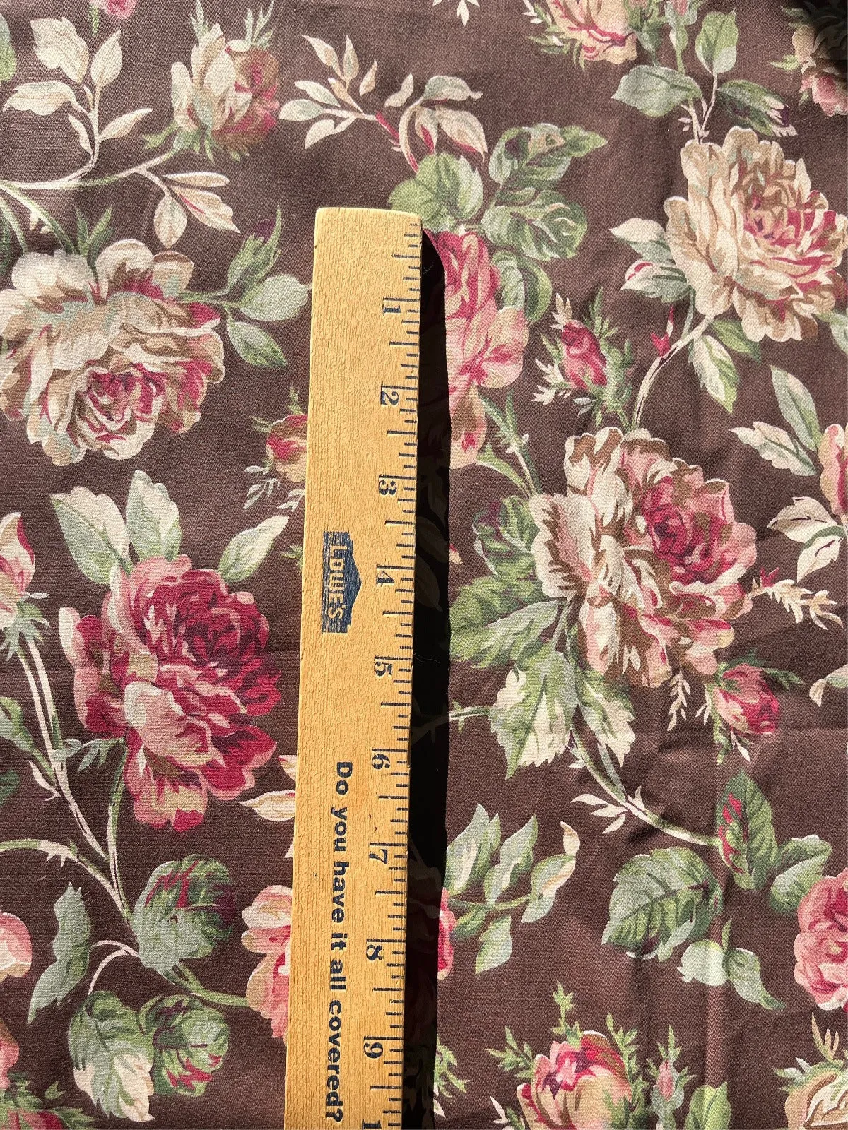 Shabby Chic Vintage Roses Pattern Cotton