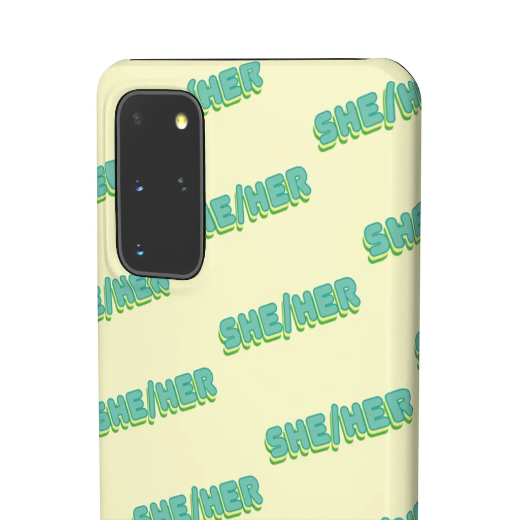 She/Her Phone Case For Apple & Samsung