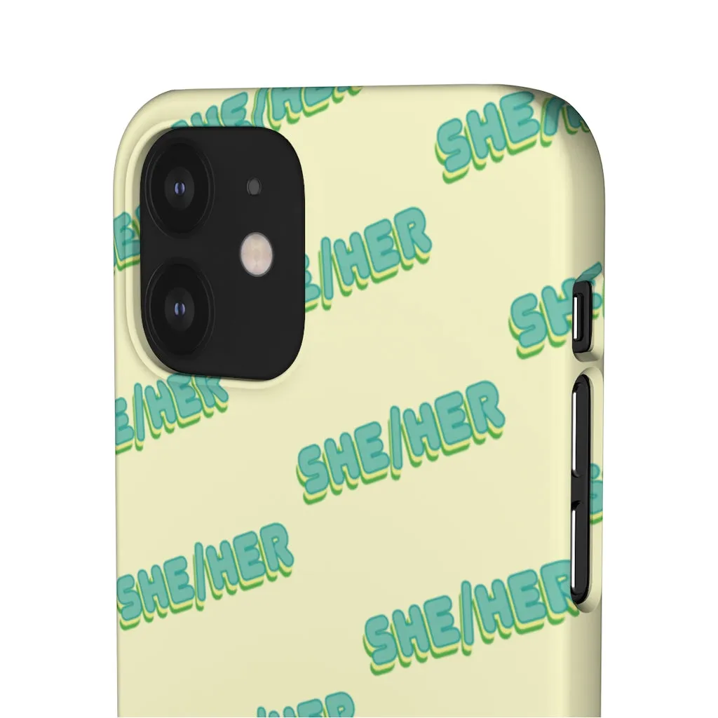 She/Her Phone Case For Apple & Samsung