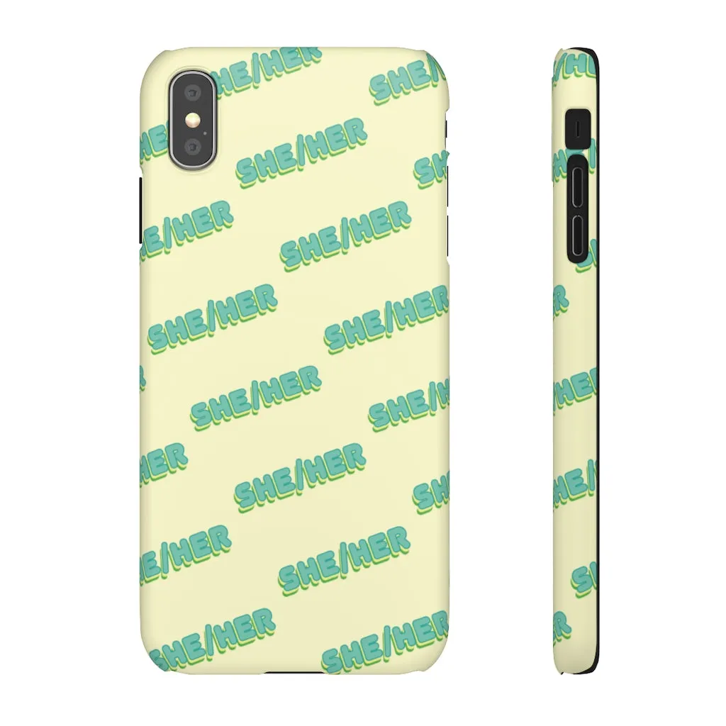 She/Her Phone Case For Apple & Samsung