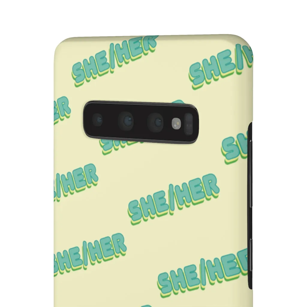 She/Her Phone Case For Apple & Samsung