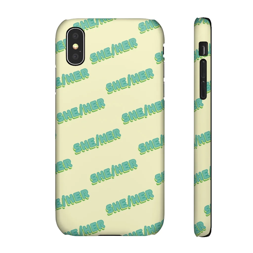 She/Her Phone Case For Apple & Samsung