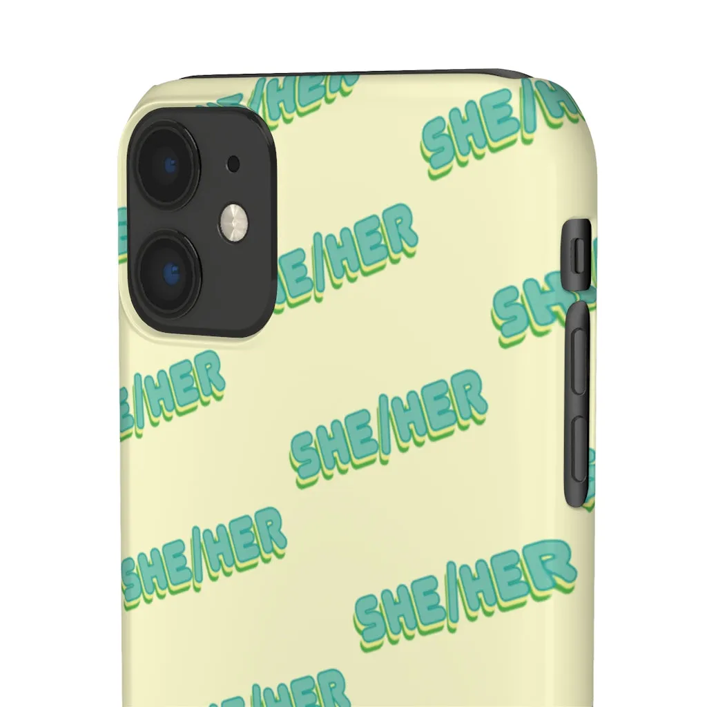 She/Her Phone Case For Apple & Samsung