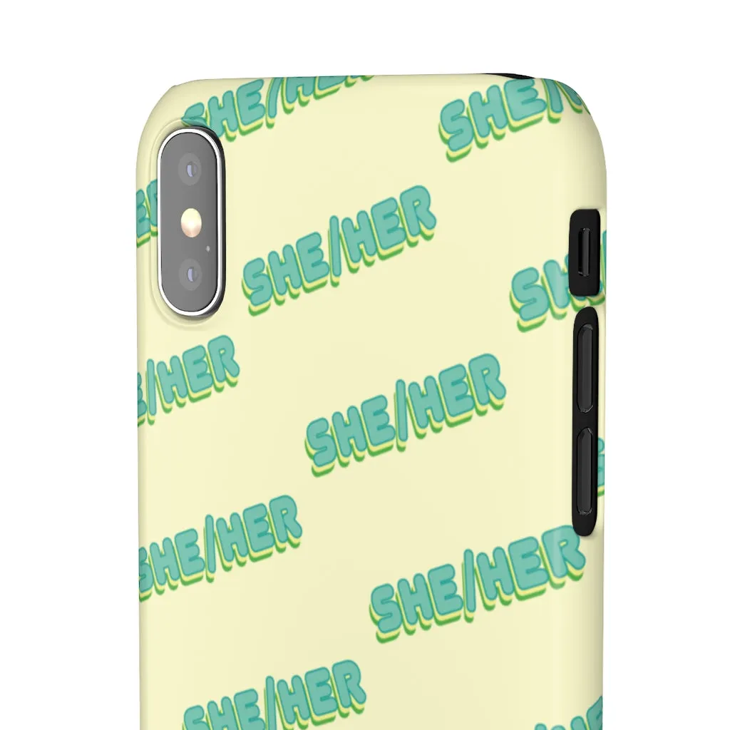 She/Her Phone Case For Apple & Samsung
