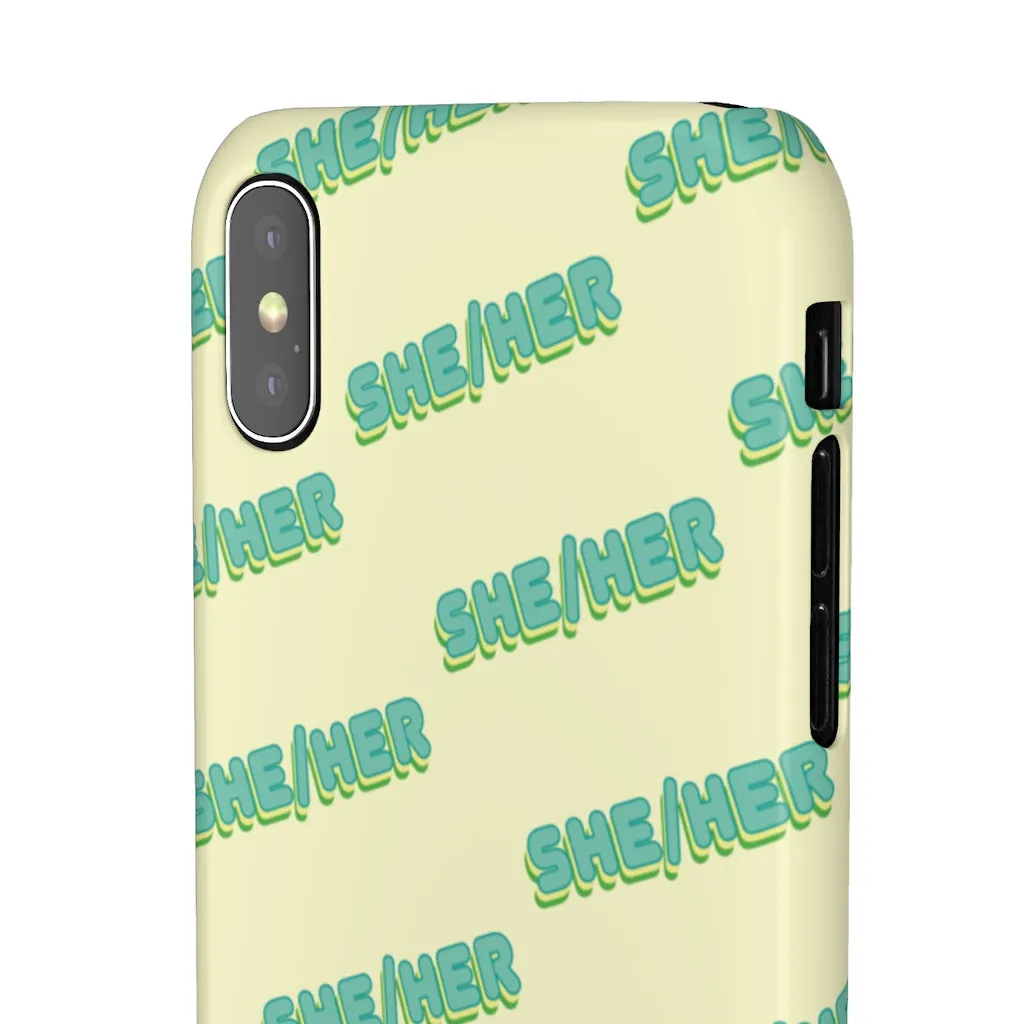 She/Her Phone Case For Apple & Samsung