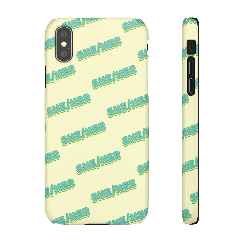 She/Her Phone Case For Apple & Samsung