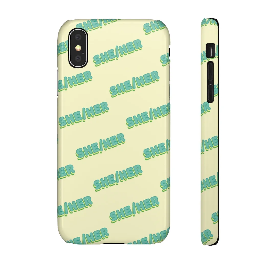 She/Her Phone Case For Apple & Samsung