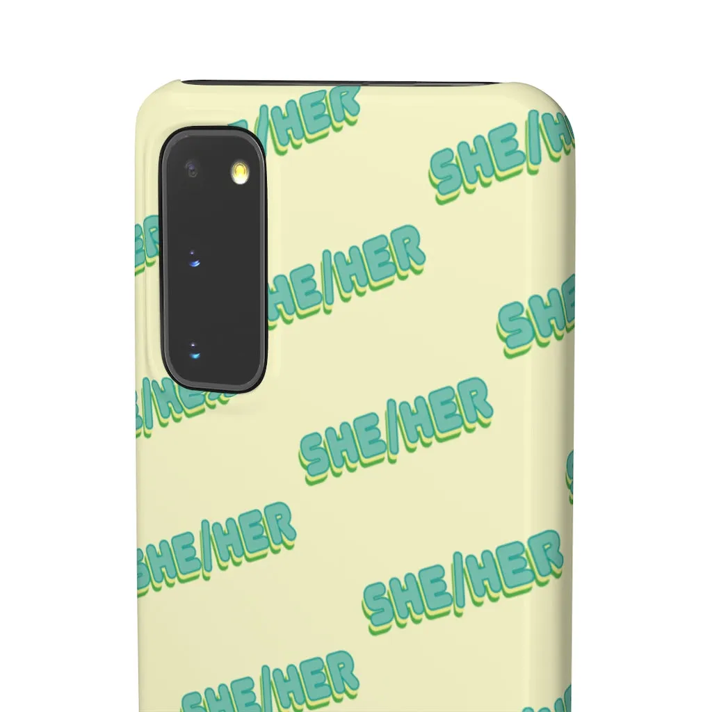 She/Her Phone Case For Apple & Samsung