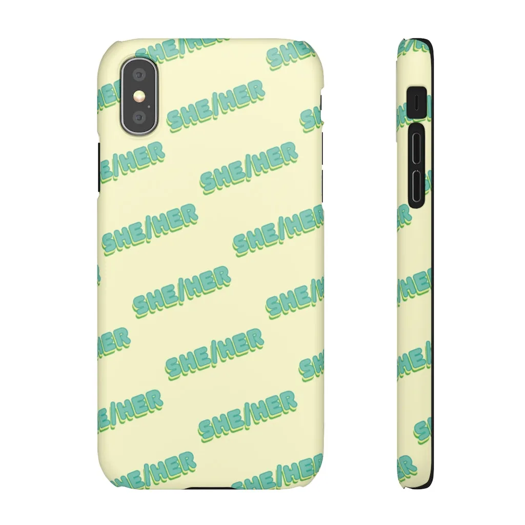 She/Her Phone Case For Apple & Samsung