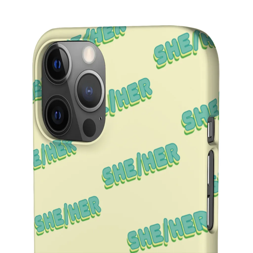 She/Her Phone Case For Apple & Samsung