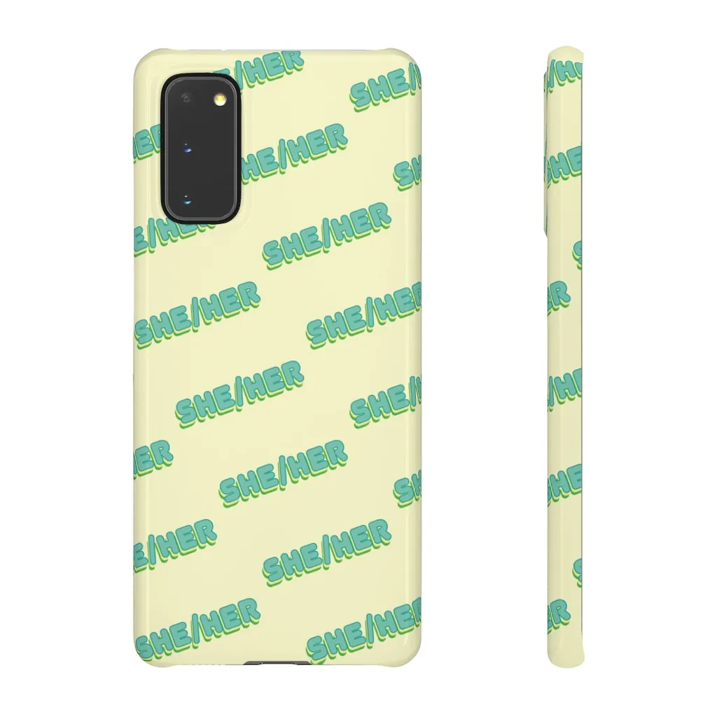 She/Her Phone Case For Apple & Samsung