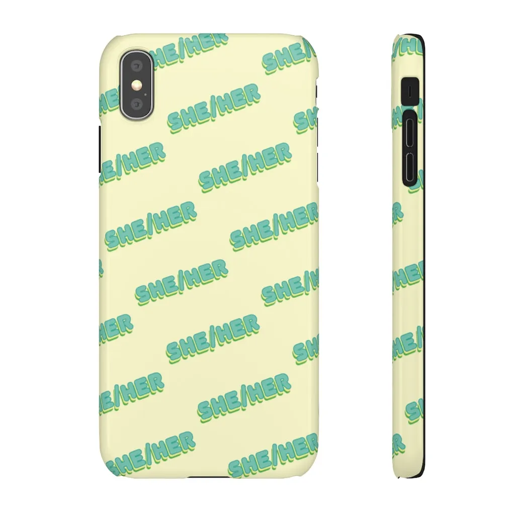 She/Her Phone Case For Apple & Samsung
