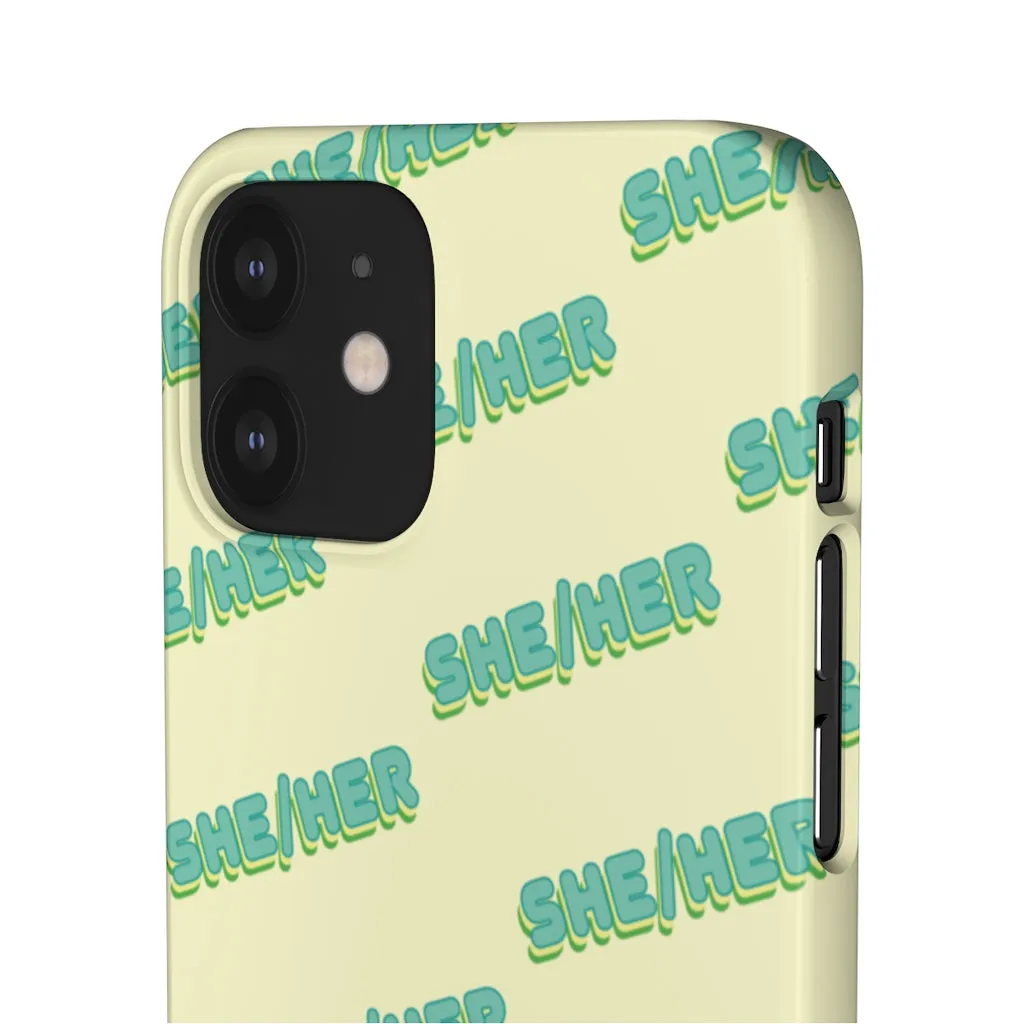 She/Her Phone Case For Apple & Samsung