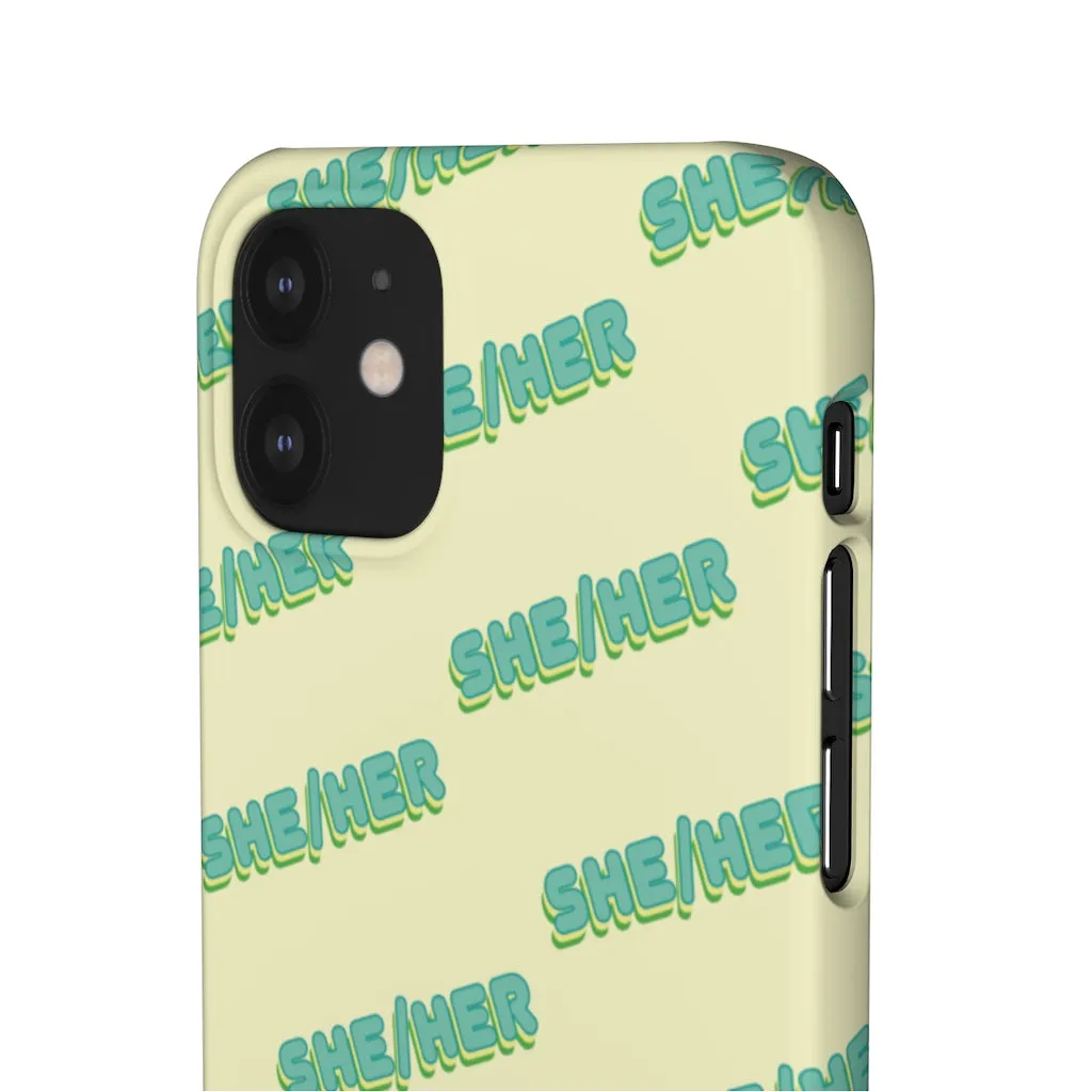 She/Her Phone Case For Apple & Samsung