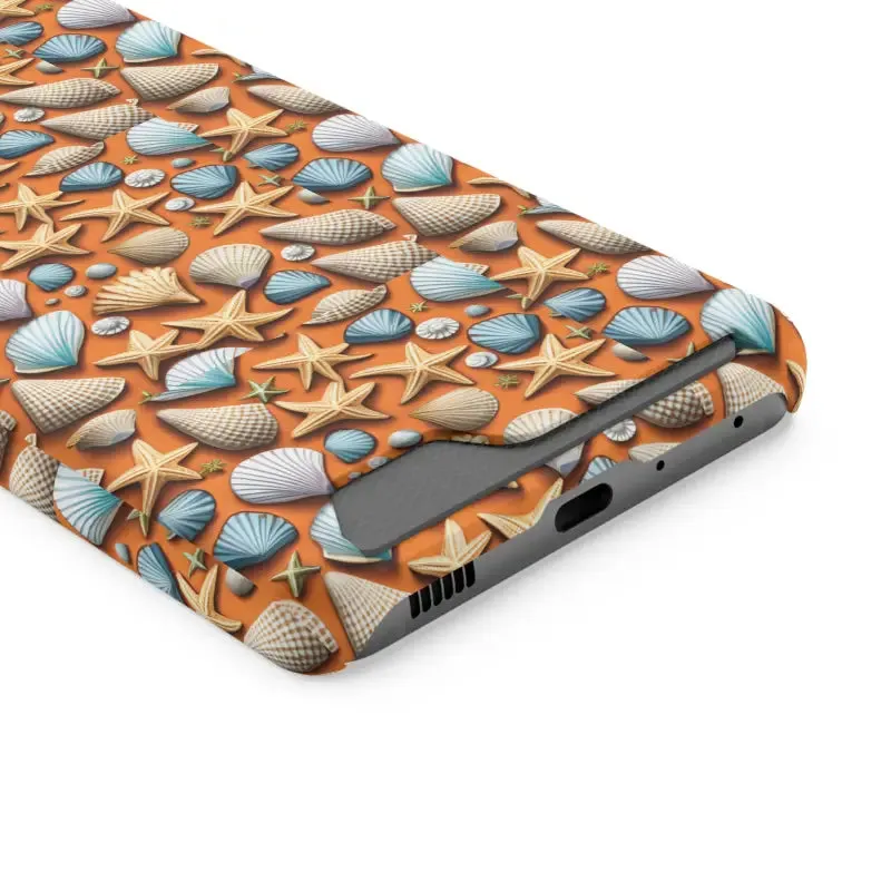 Shellfish Tastic Phone Case Sea Shells and Star Fishes