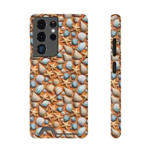 Shellfish Tastic Phone Case Sea Shells and Star Fishes