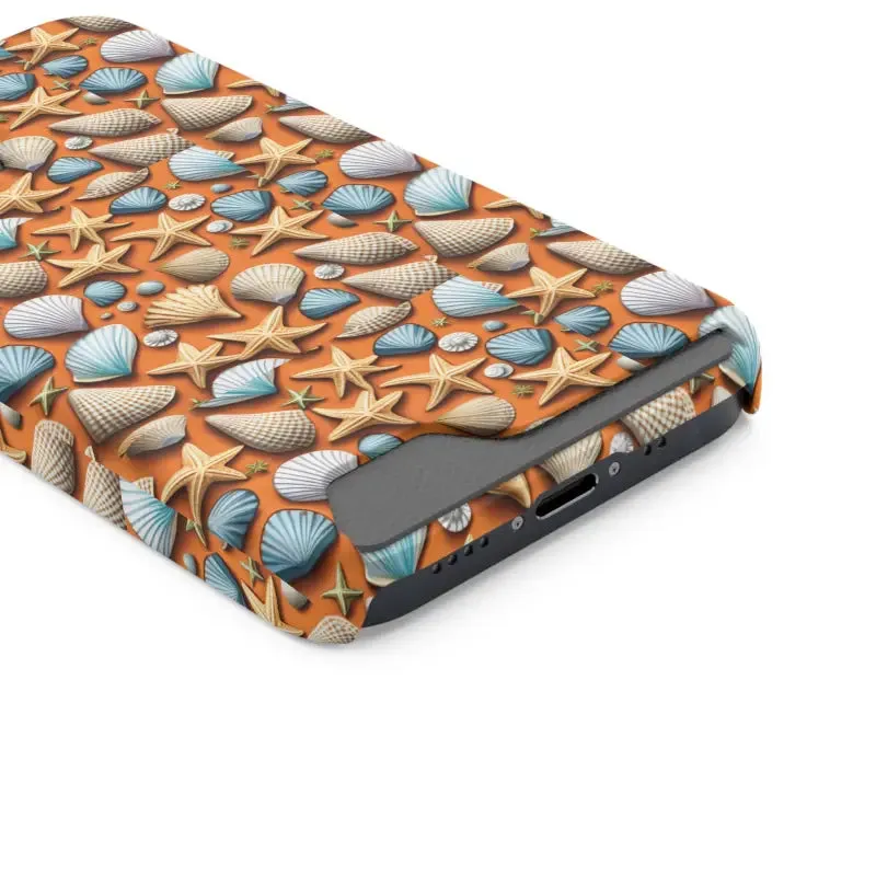 Shellfish Tastic Phone Case Sea Shells and Star Fishes