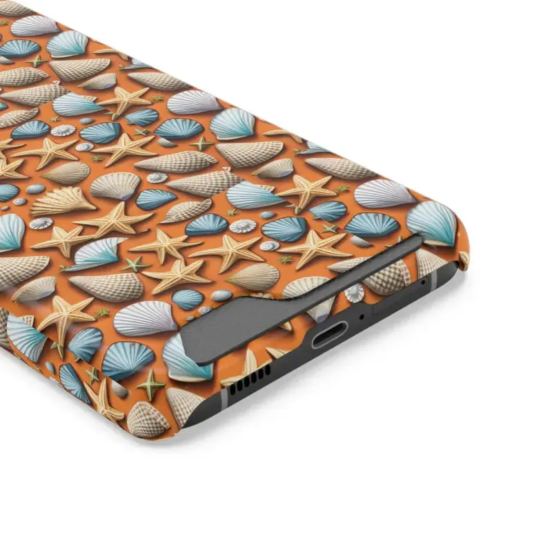 Shellfish Tastic Phone Case Sea Shells and Star Fishes