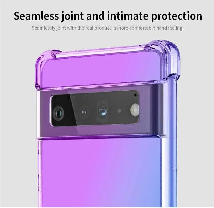 Shockproof Air-Bag Gradient Silicone Pixel 8 Case