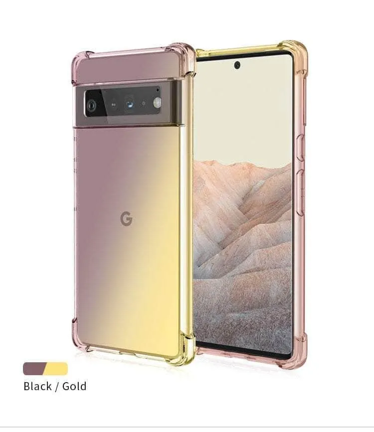 Shockproof Air-Bag Gradient Silicone Pixel 8 Case