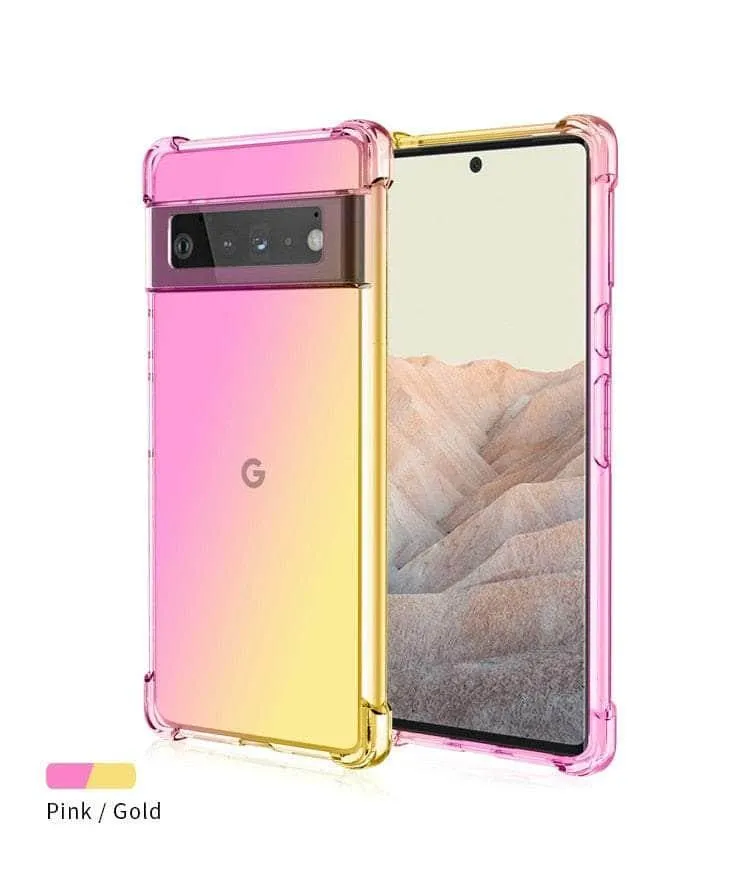 Shockproof Air-Bag Gradient Silicone Pixel 8 Case