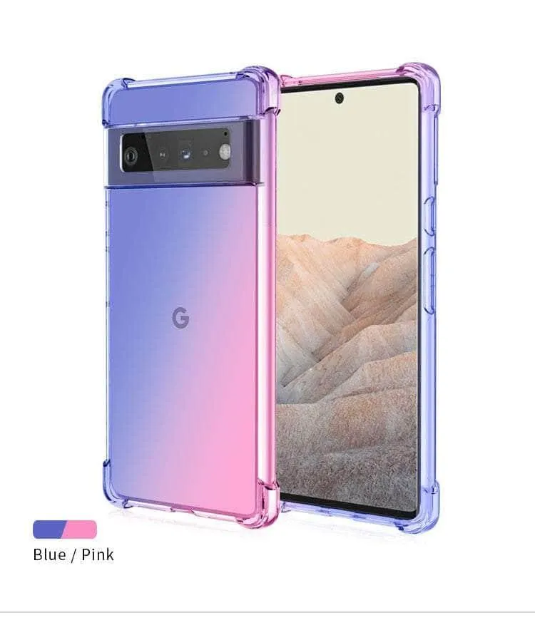 Shockproof Air-Bag Gradient Silicone Pixel 8 Case