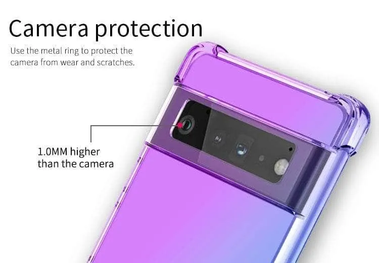 Shockproof Air-Bag Gradient Silicone Pixel 8 Case