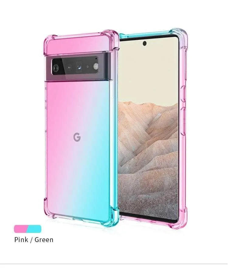 Shockproof Air-Bag Gradient Silicone Pixel 8 Case