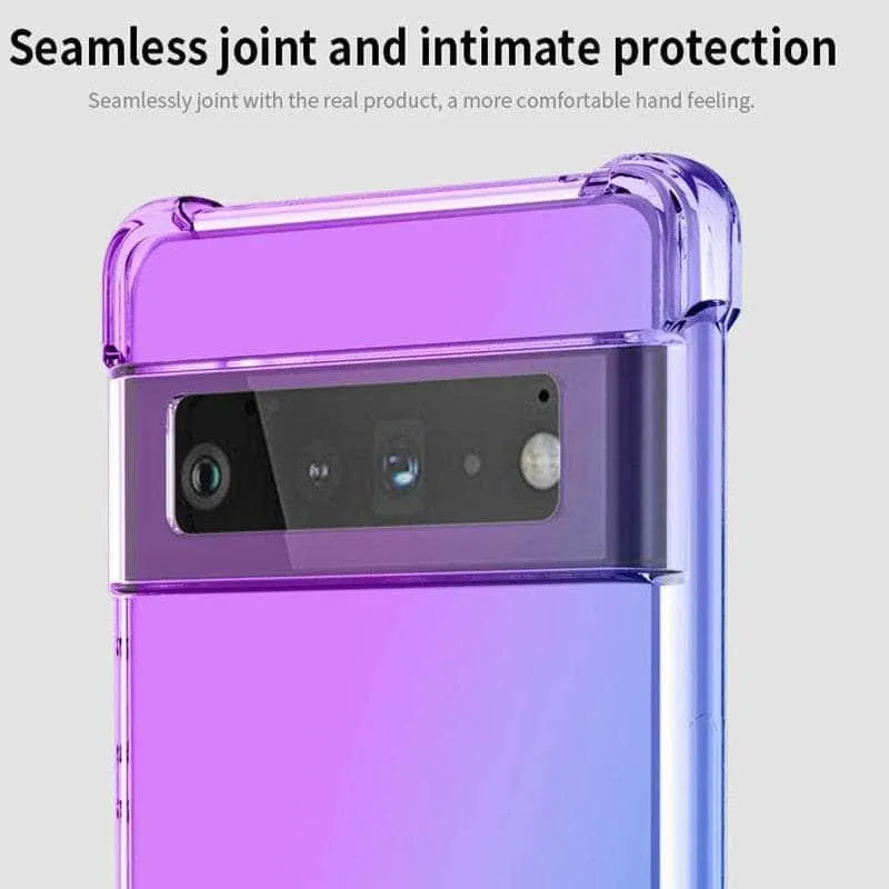 Shockproof Air-Bag Gradient Silicone Pixel 8 Case
