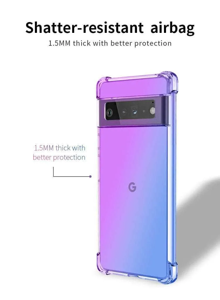 Shockproof Air-Bag Gradient Silicone Pixel 8 Case