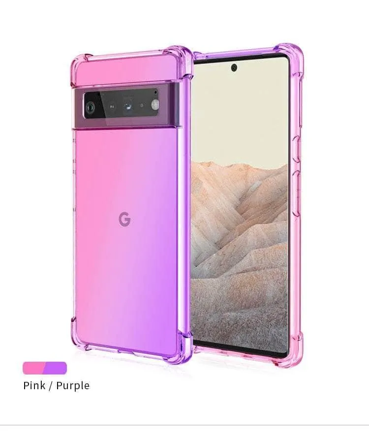 Shockproof Air-Bag Gradient Silicone Pixel 8 Case