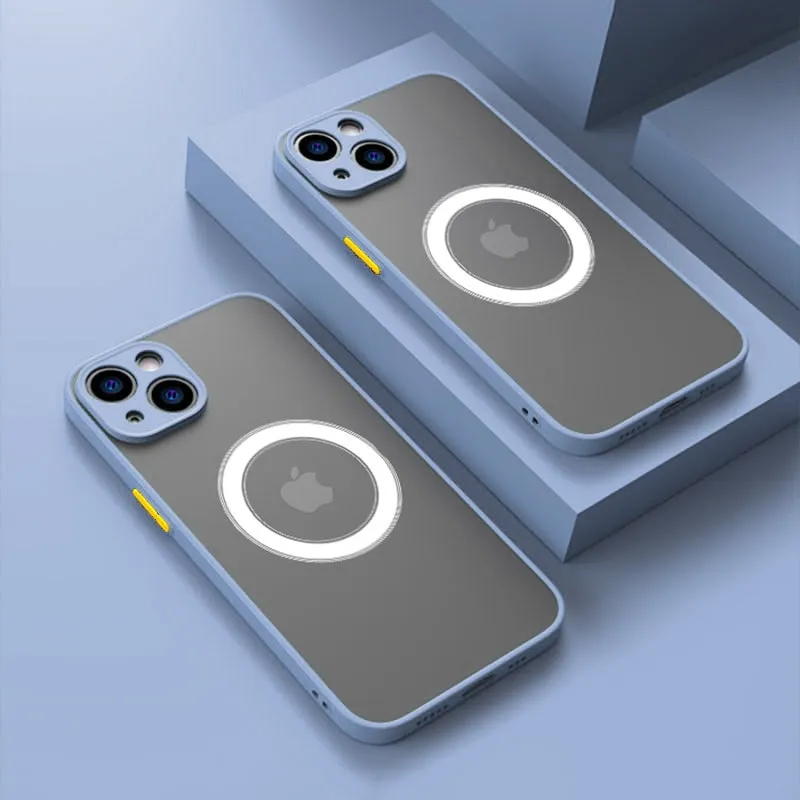 Shockproof Matte Magsafe Apple iPhone Case