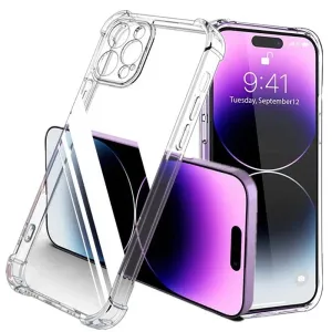 Shockproof Silicone Clear Phone Case for iPhone 13 14 15 Pro