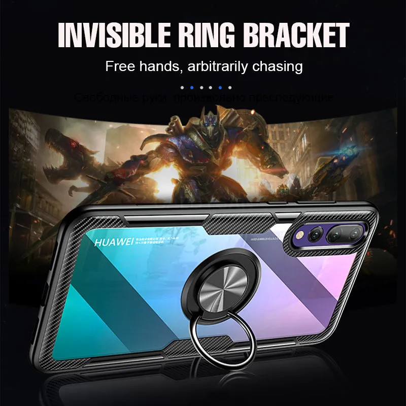 Shockproof Soft Phone Case With Ring