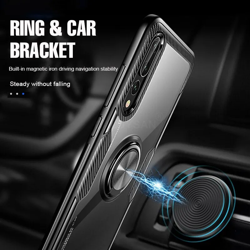 Shockproof Soft Phone Case With Ring