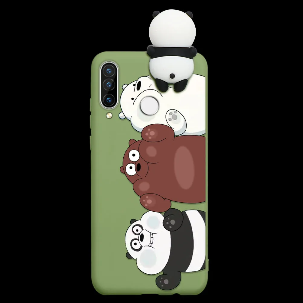 Silicone Cover For Huawei P40 P30 P20 Lite Pro Y9 Y7 Y6 P Smart 2019 Z Plus Cartoon Doll Soft Case Fundas For Huawei Honor 8X 9X
