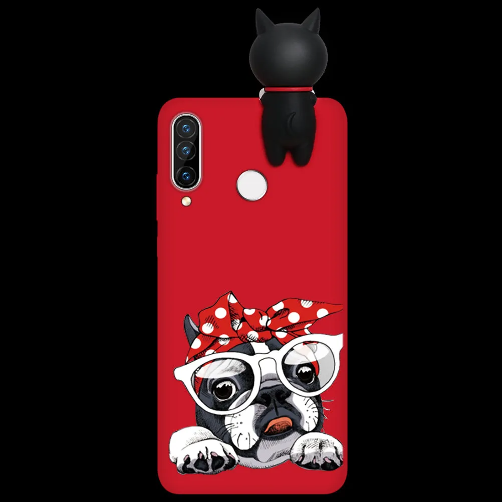 Silicone Cover For Huawei P40 P30 P20 Lite Pro Y9 Y7 Y6 P Smart 2019 Z Plus Cartoon Doll Soft Case Fundas For Huawei Honor 8X 9X