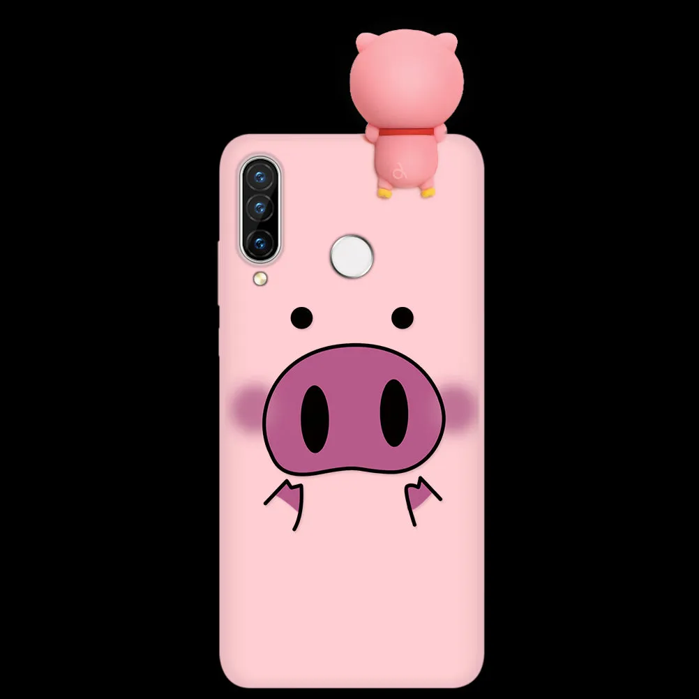 Silicone Cover For Huawei P40 P30 P20 Lite Pro Y9 Y7 Y6 P Smart 2019 Z Plus Cartoon Doll Soft Case Fundas For Huawei Honor 8X 9X