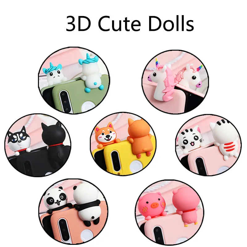 Silicone Cover For Huawei P40 P30 P20 Lite Pro Y9 Y7 Y6 P Smart 2019 Z Plus Cartoon Doll Soft Case Fundas For Huawei Honor 8X 9X
