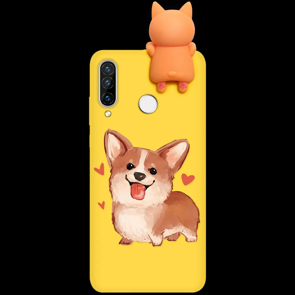 Silicone Cover For Huawei P40 P30 P20 Lite Pro Y9 Y7 Y6 P Smart 2019 Z Plus Cartoon Doll Soft Case Fundas For Huawei Honor 8X 9X