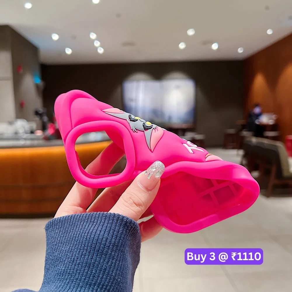 Silicone Soft 3D Cartoon Wavy Edge Phone Case - iPhone X