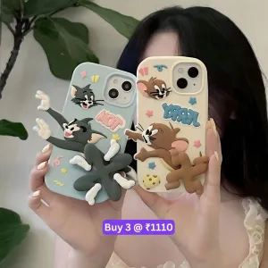 Silicone Soft 3D Running Cartoon Phone Case - iPhone 11