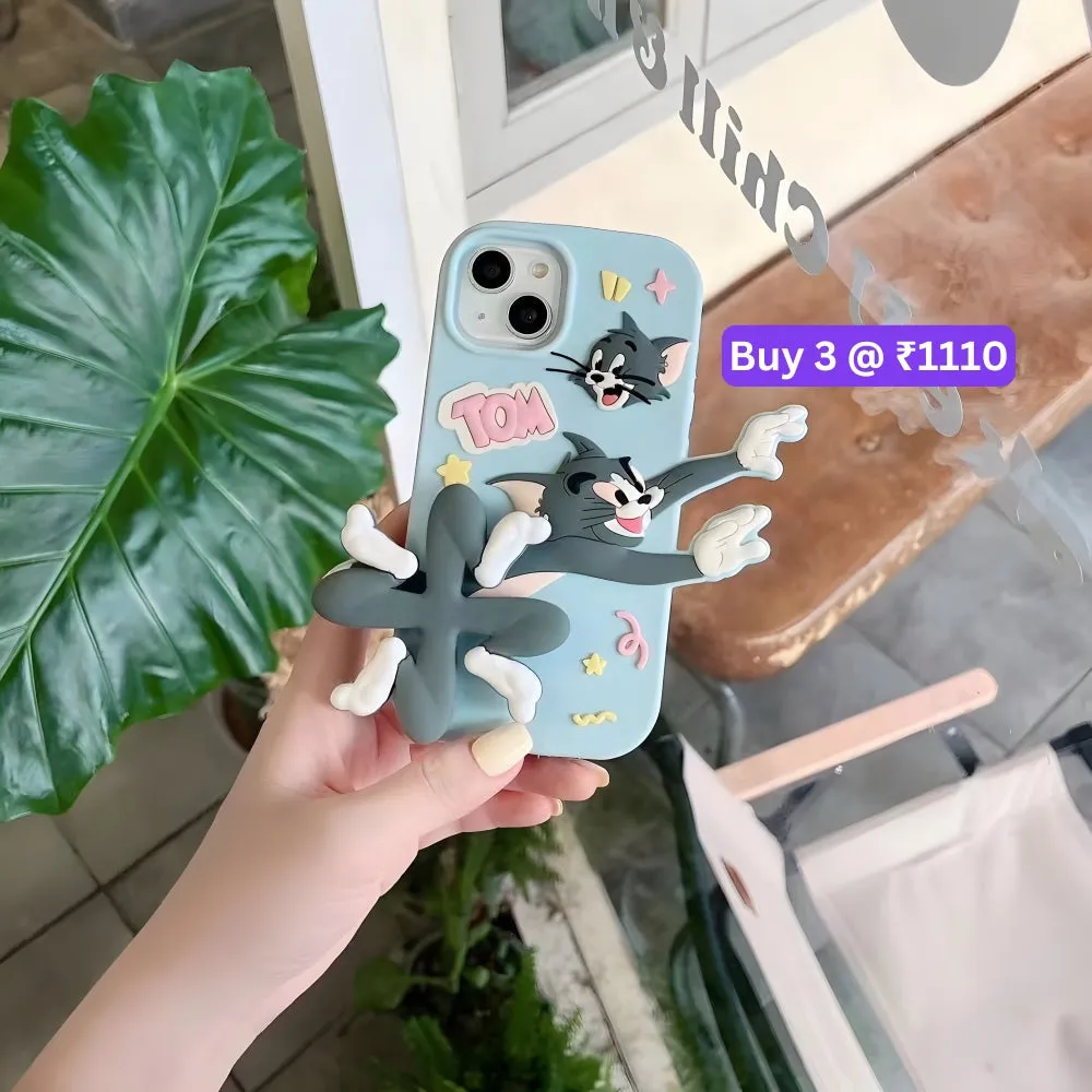 Silicone Soft 3D Running Cartoon Phone Case - iPhone 11