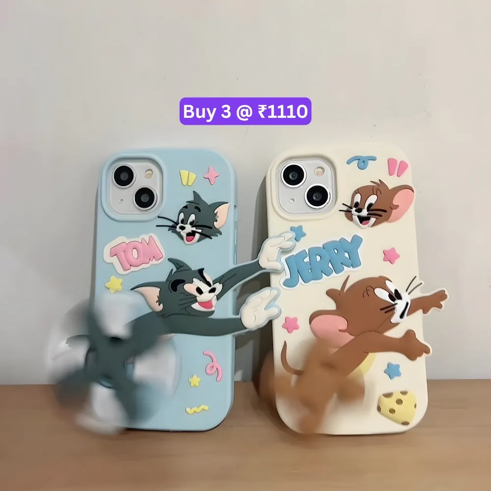 Silicone Soft 3D Running Cartoon Phone Case - iPhone 11