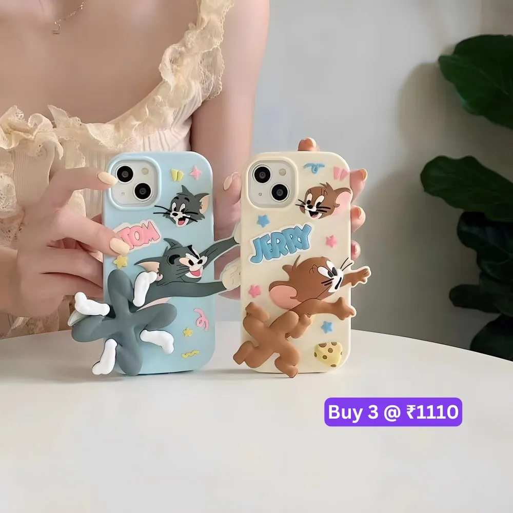Silicone Soft 3D Running Cartoon Phone Case - iPhone 14 Pro Max