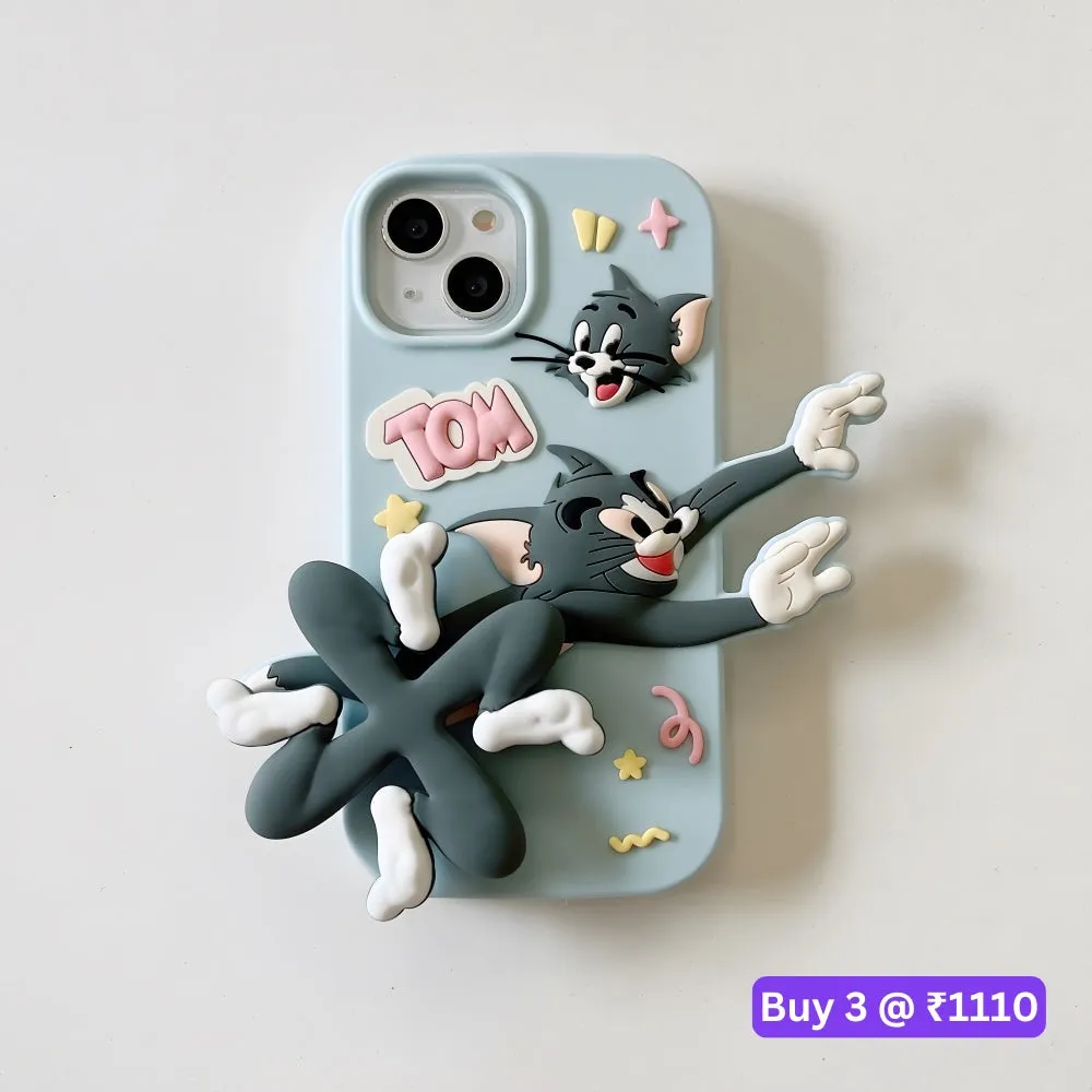 Silicone Soft 3D Running Cartoon Phone Case - iPhone 14 Pro Max