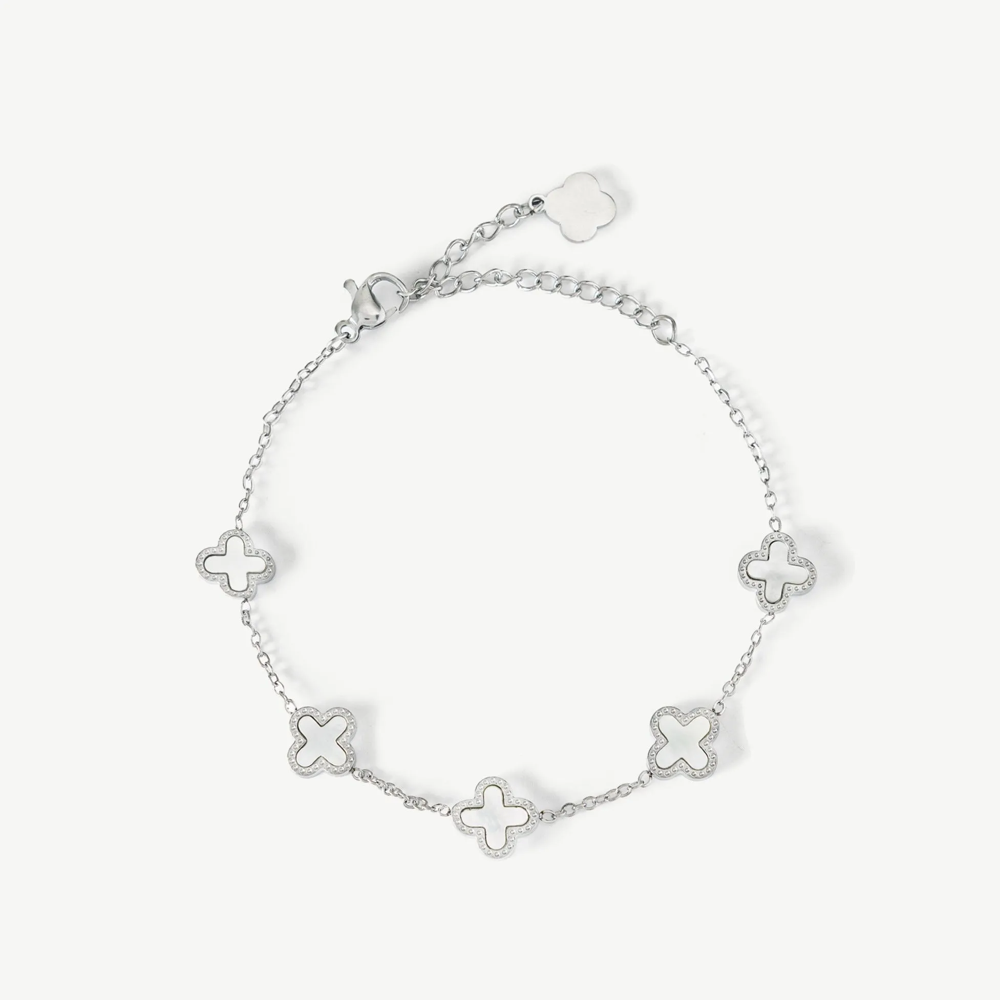 Silver Clover Bracelet