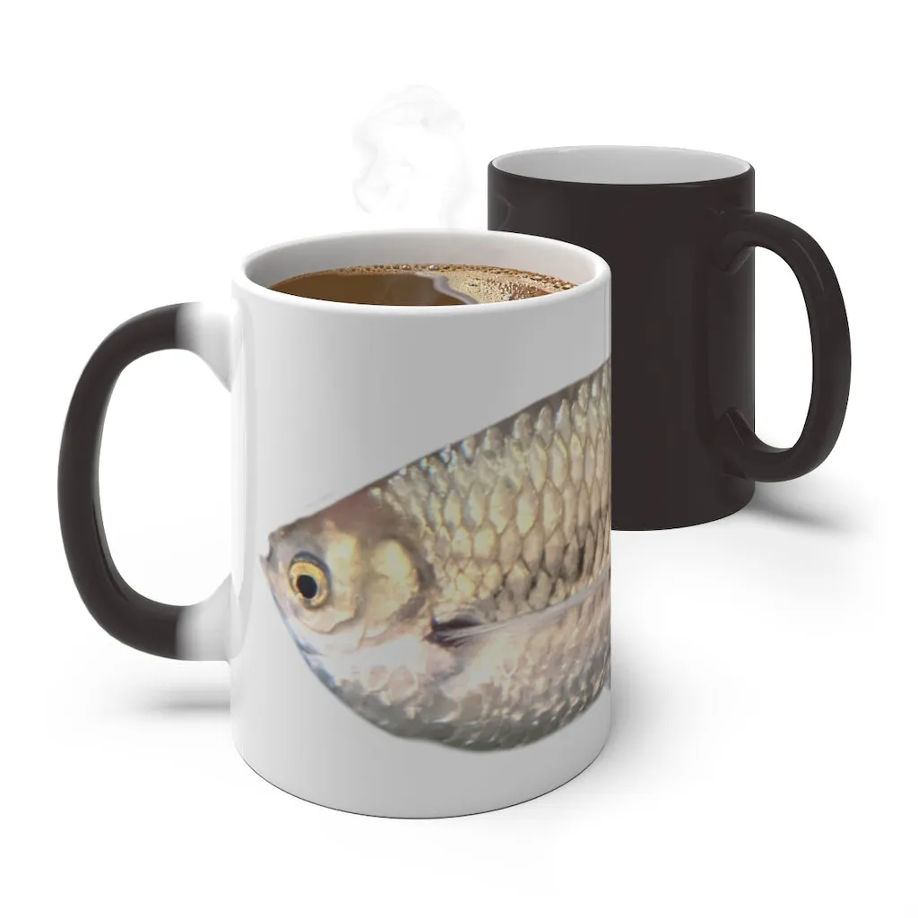 Silver Fish Color Changing Mug
